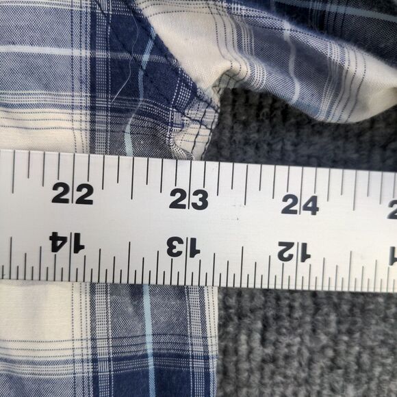 RK Brand Men's Western Snap Shirt Multi Large Short Sleeve Plaid Pockets - Picture 12 of 12